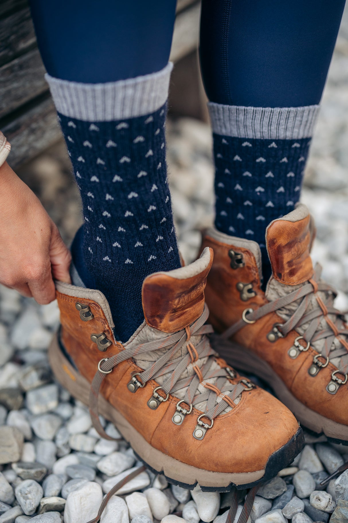 Abisko Merino Socks - Arctic Tide