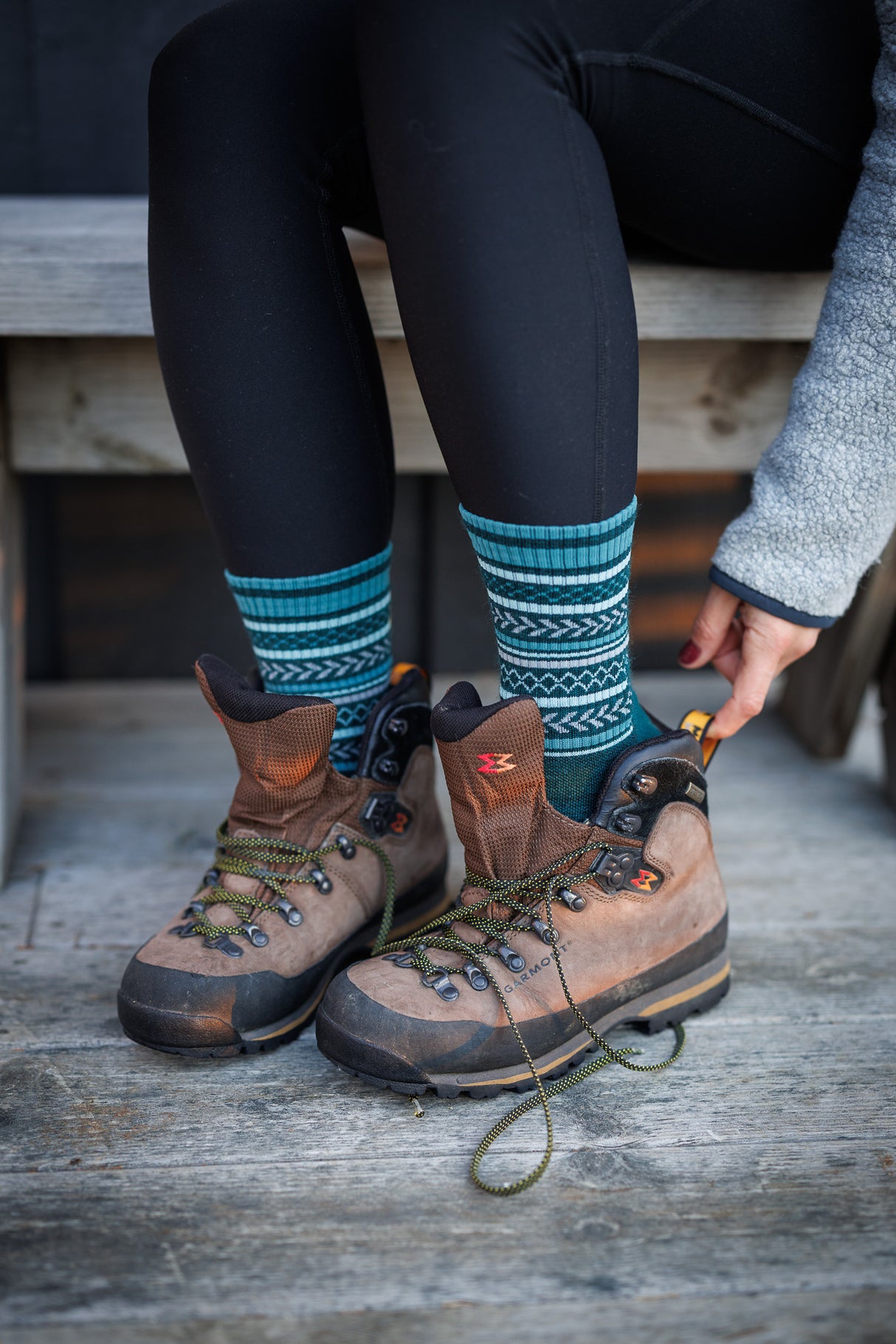 Abisko Merino Socks - Glacier