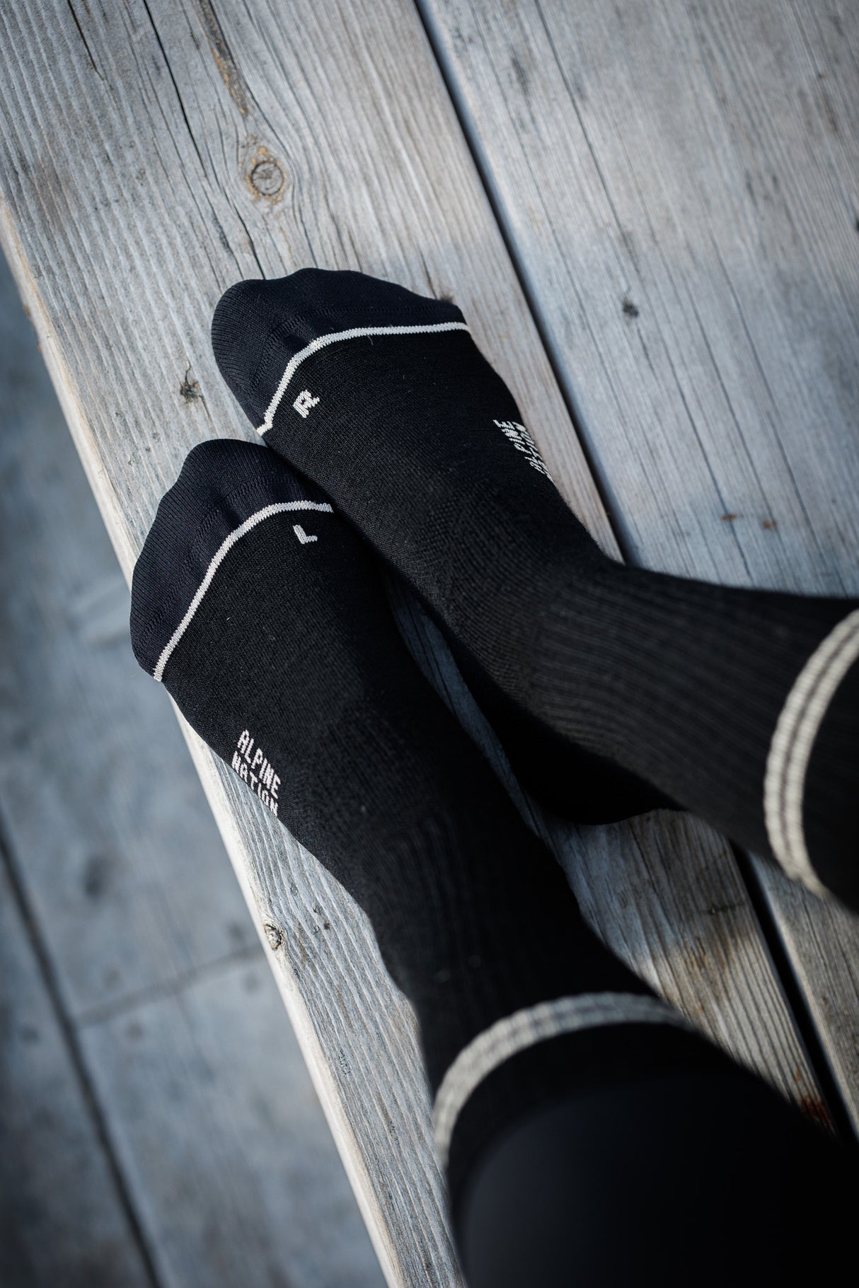 Seceda Light Merino crew čarape Stone