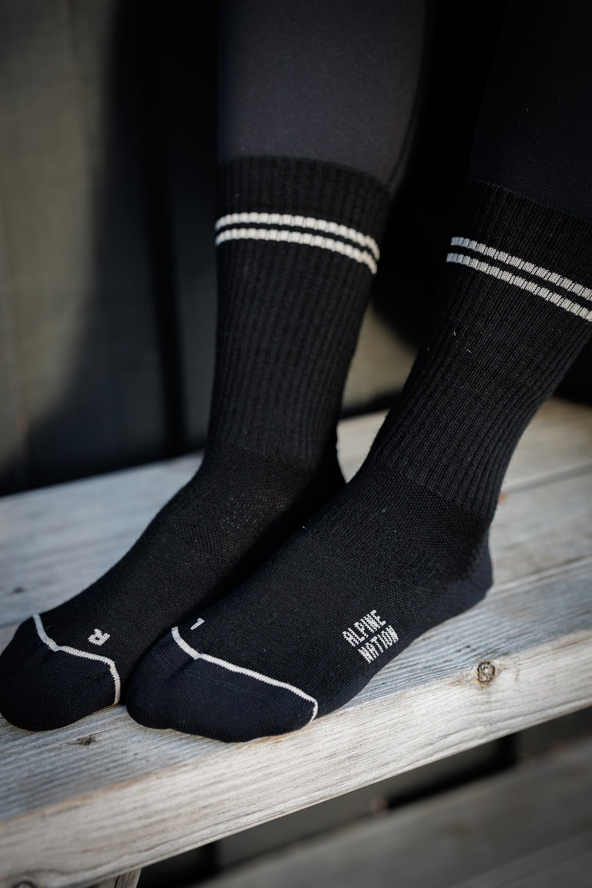 Seceda Light Merino crew čarape Stone