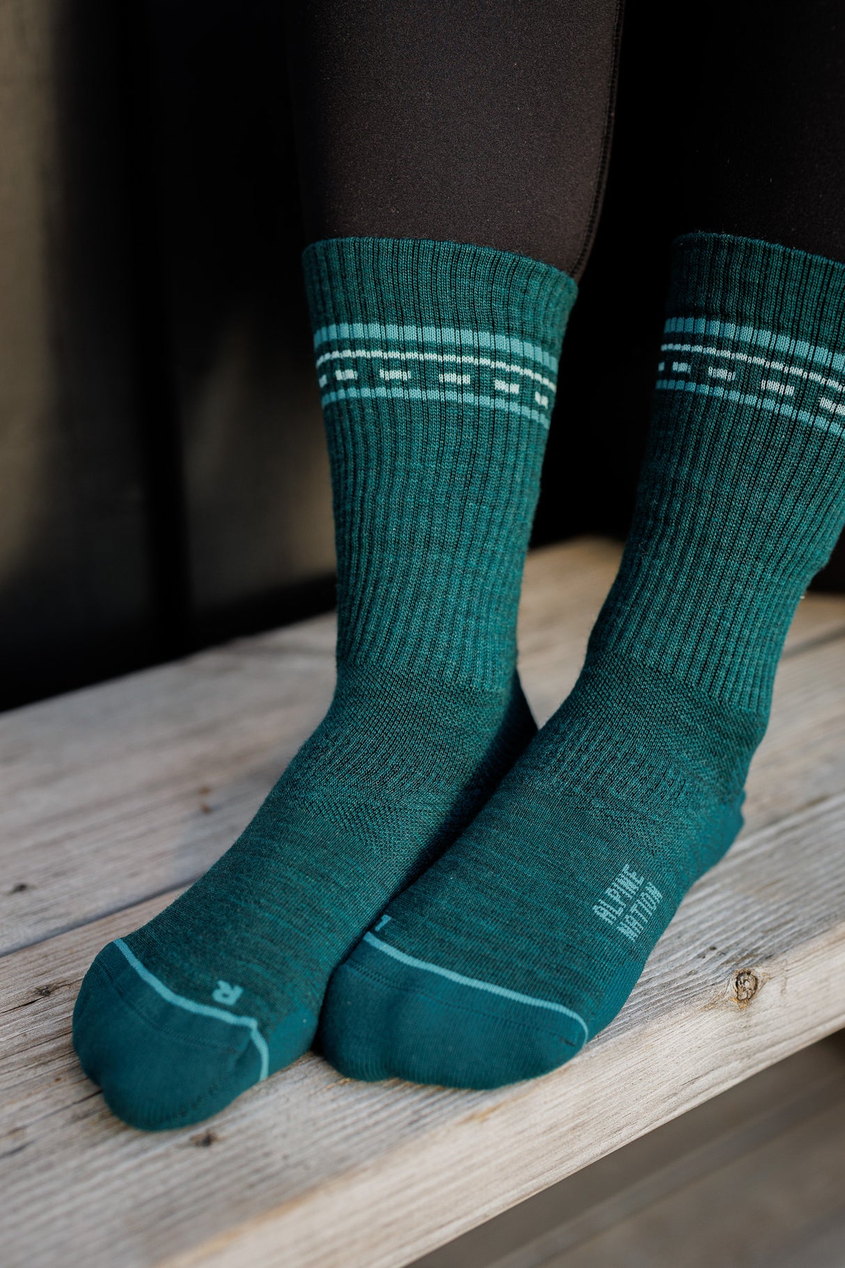 Seceda Light Merino Crew Socks Teal