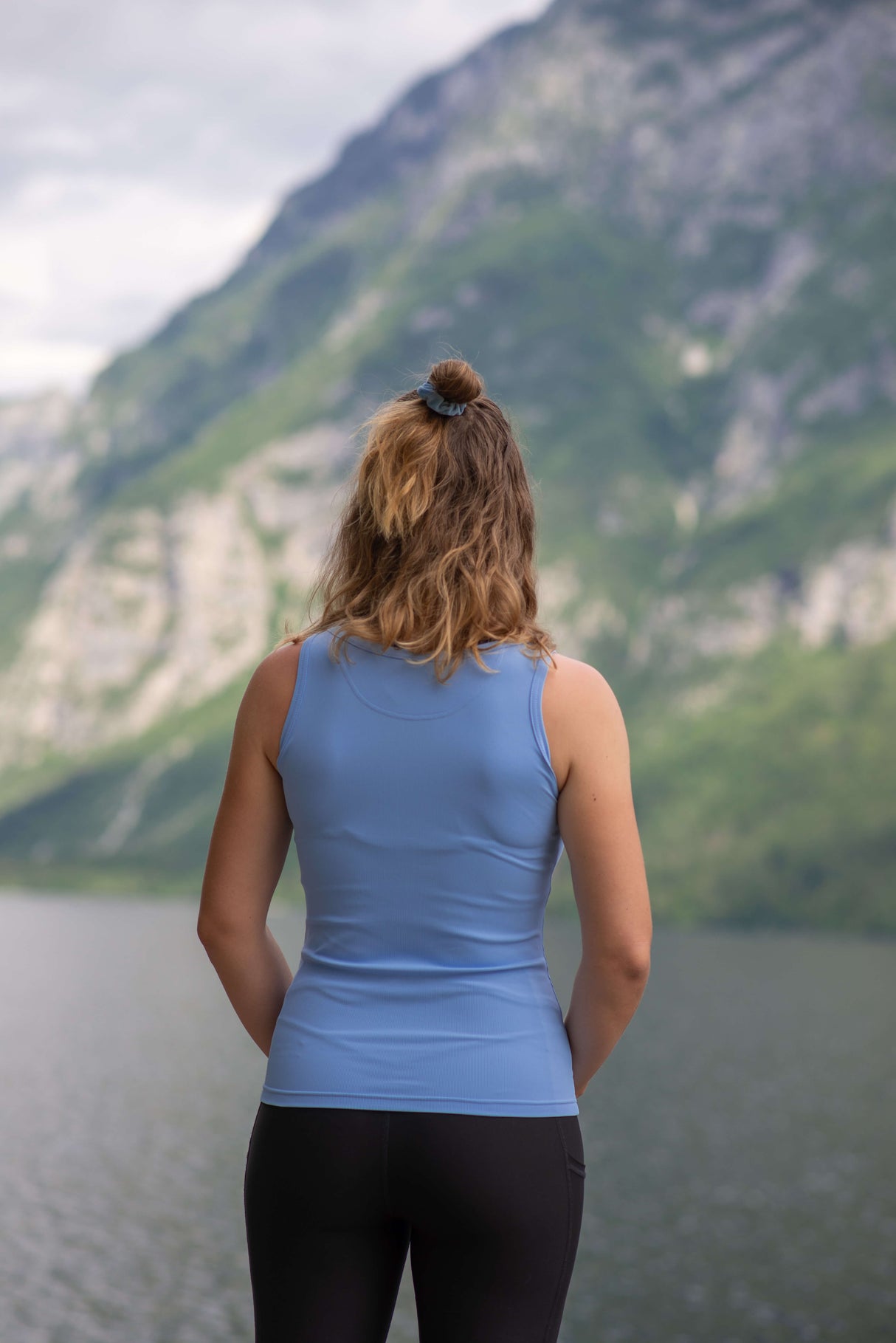 Aerial Ribbed Tank Top Lake