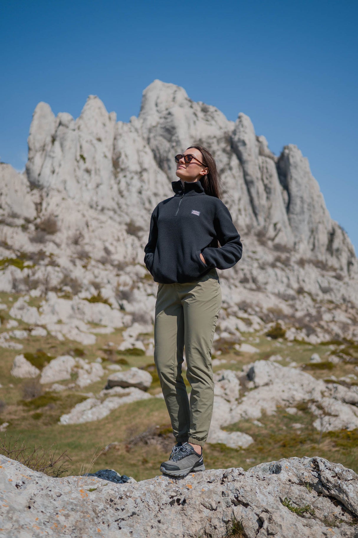 Atlas Fleecepullover Blackout