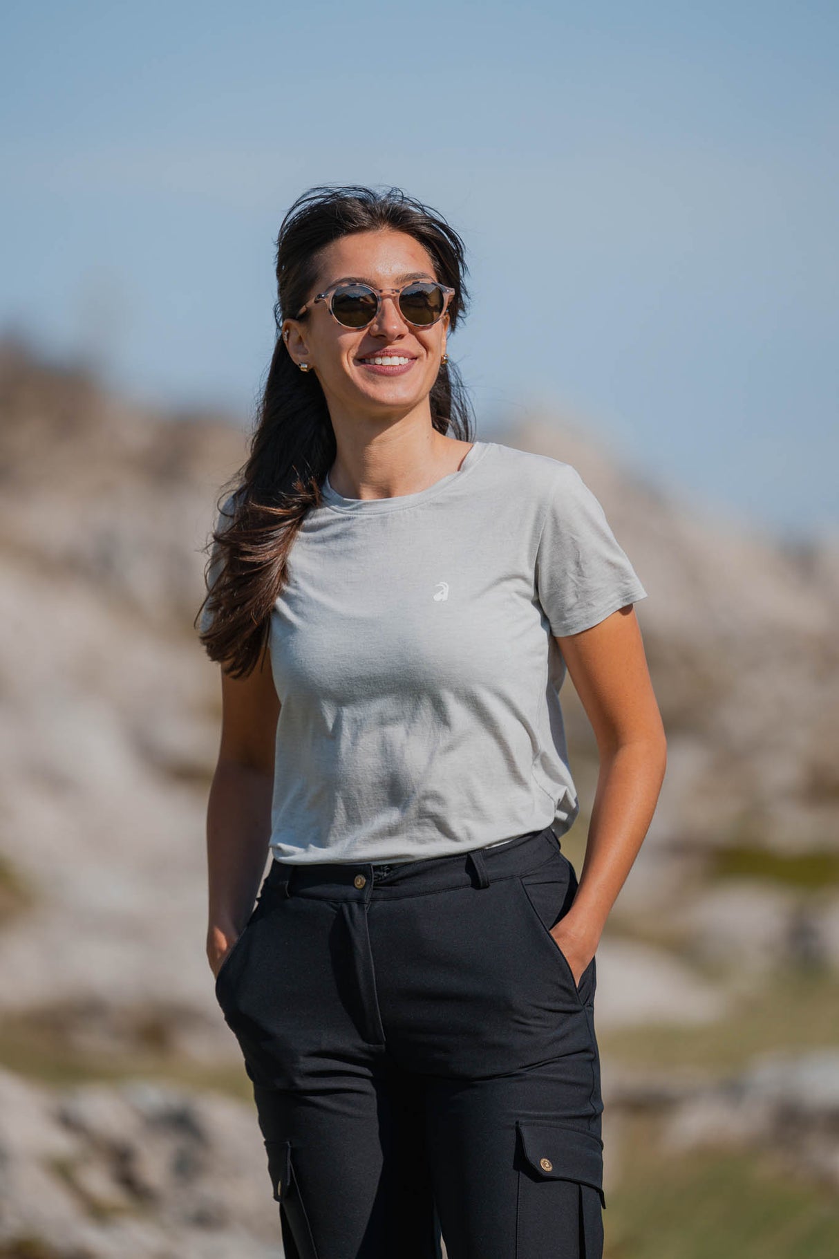 Flow Merino Majica Heather Grey