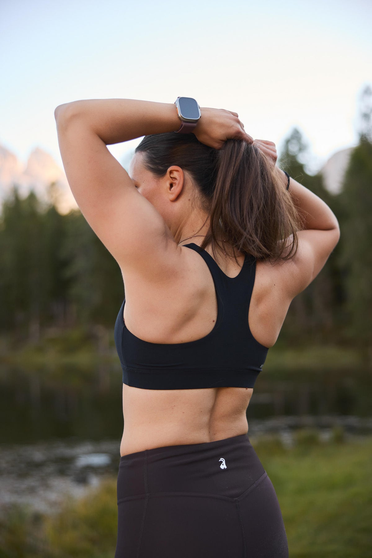 Lava Rock Racerback Sports Bra