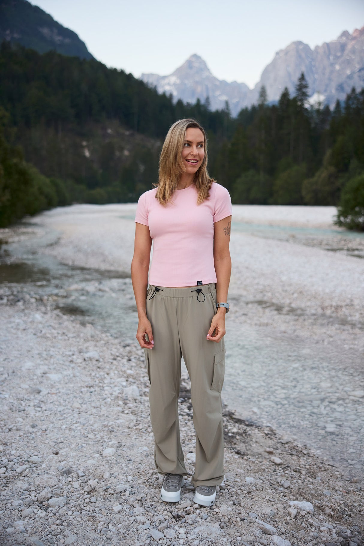 Riva Ribbed T-shirt - Rose