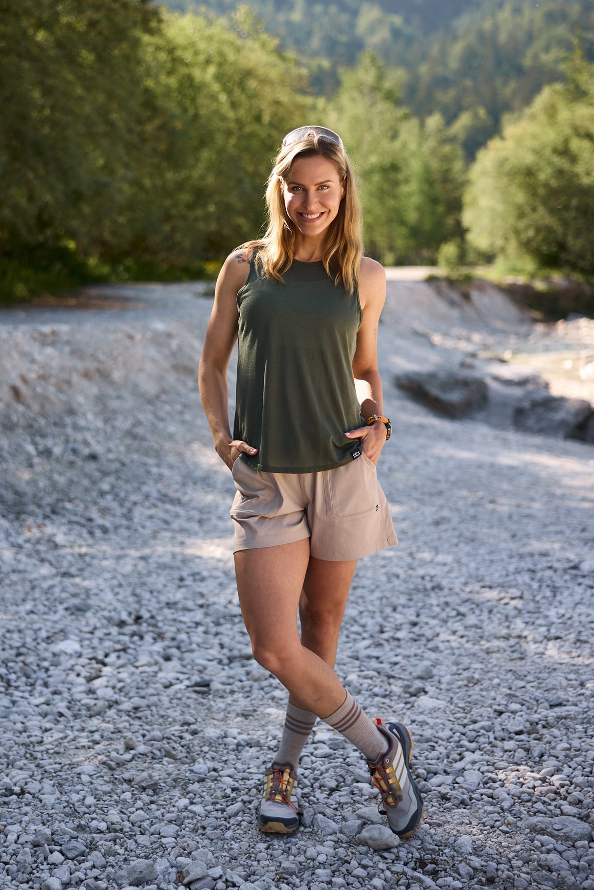 Vagabond top bez rukava - Forest Green