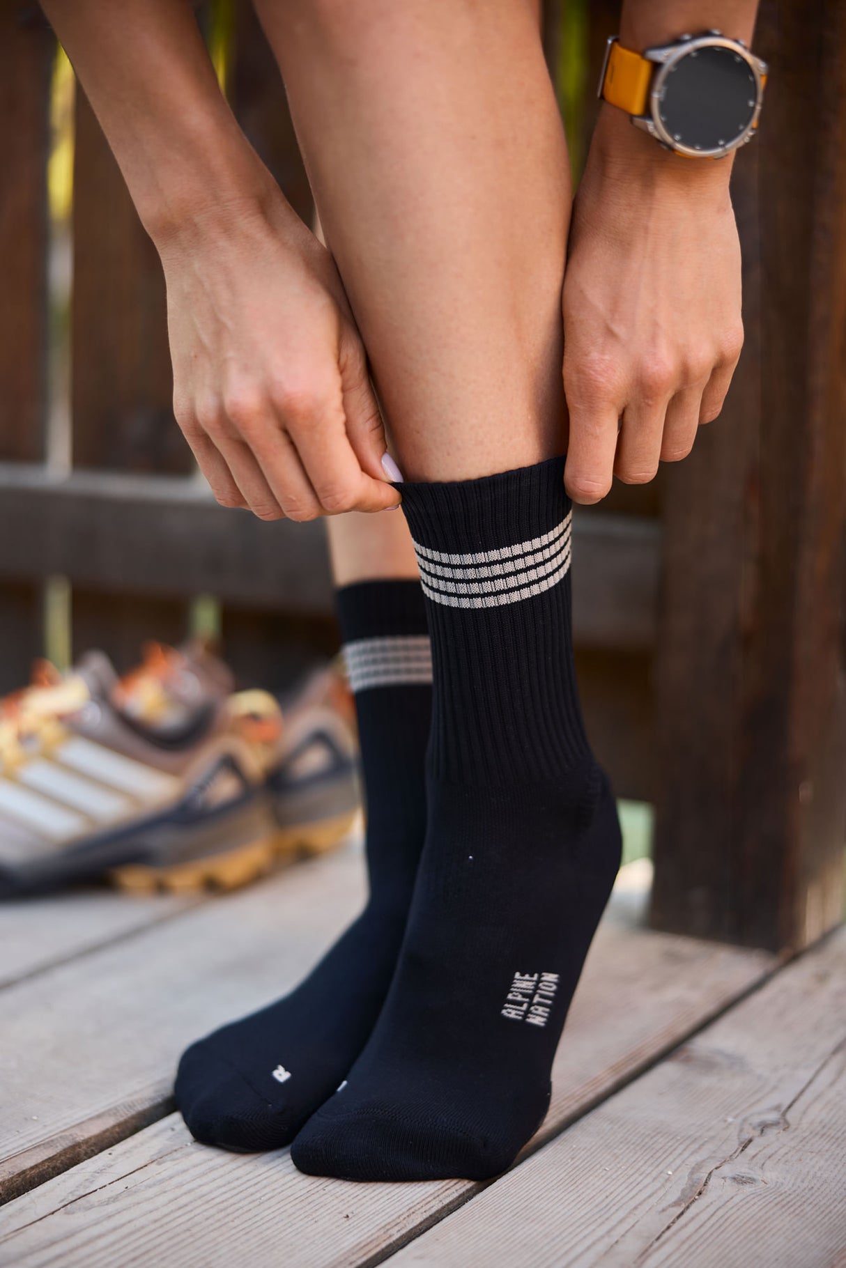 Summit calze crew da trekking Graphite