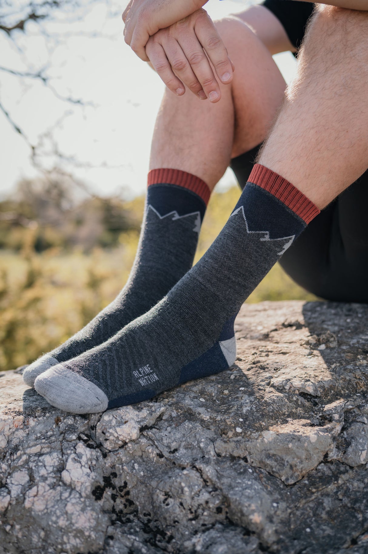 Abisko Merino Socks - Blue Horizon