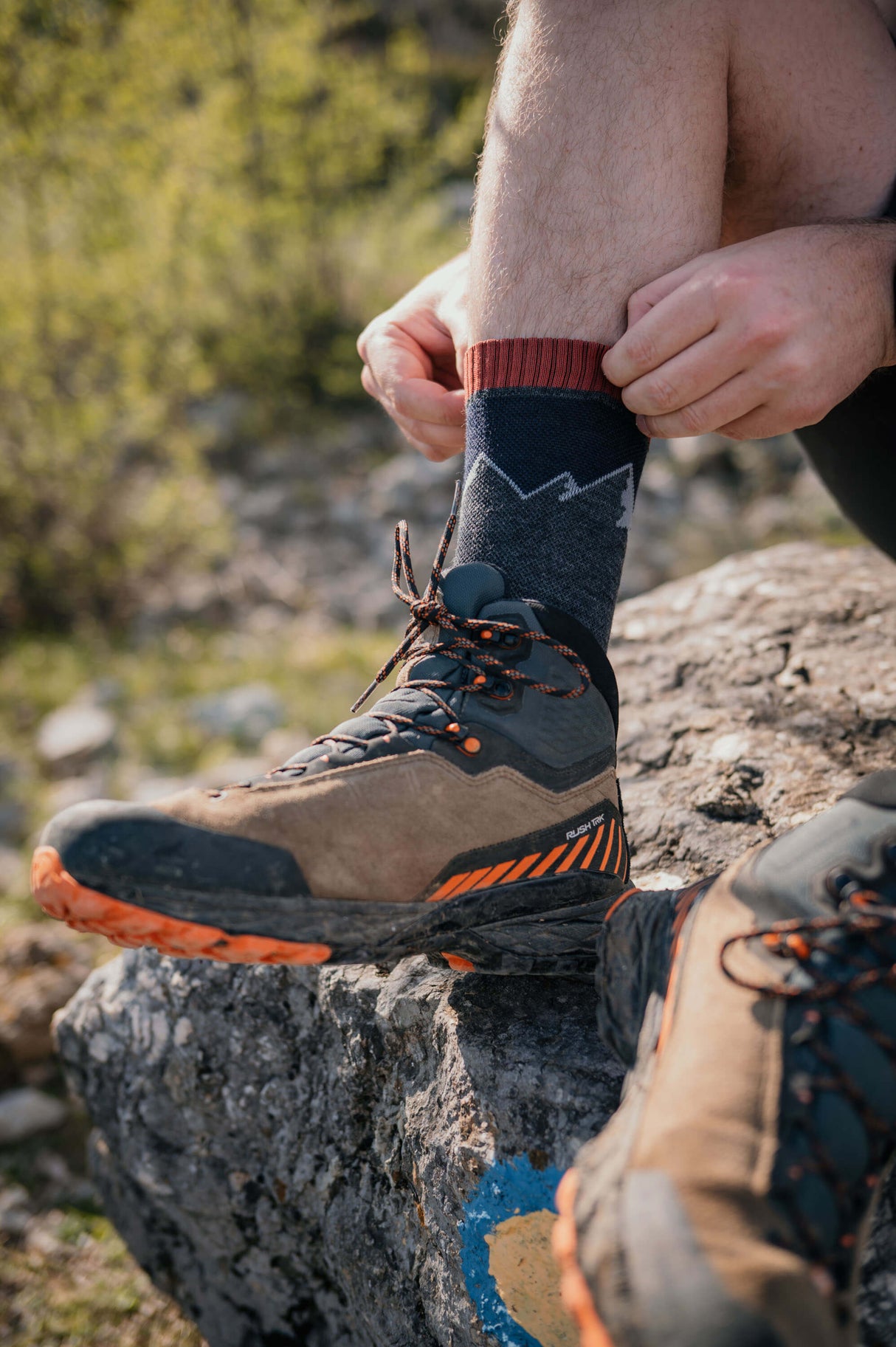 Abisko Merino Socks - Blue Horizon