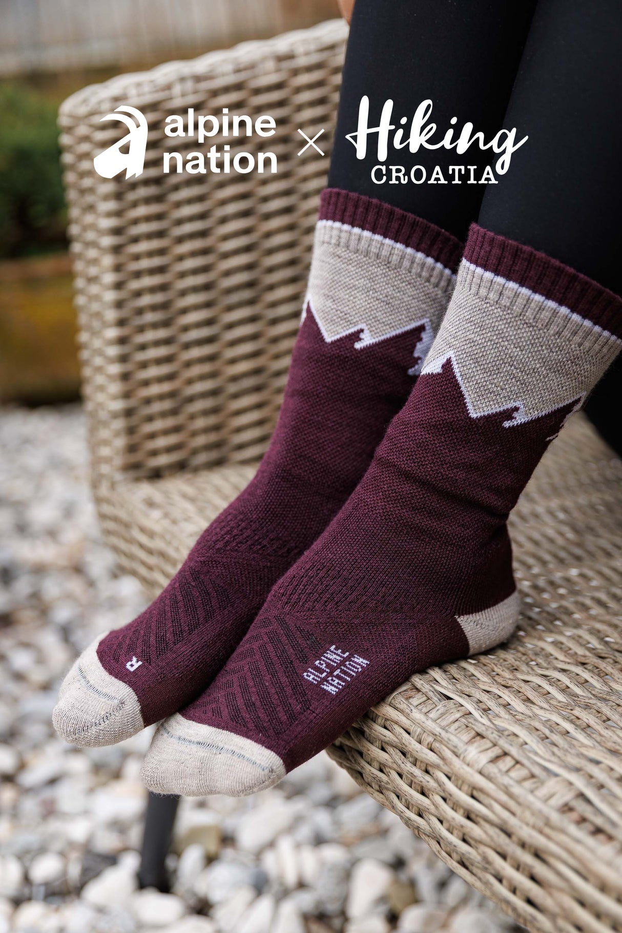 Abisko Merino Socks - Purple Horizon