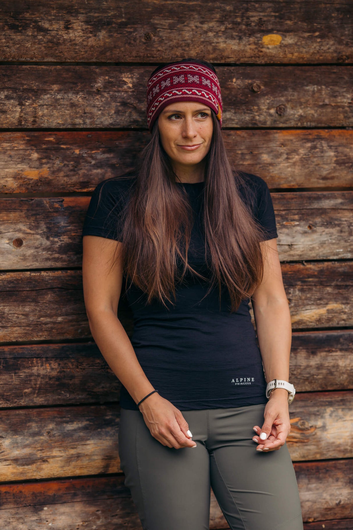 Abisko Gestricktes Stirnband Lingonberry