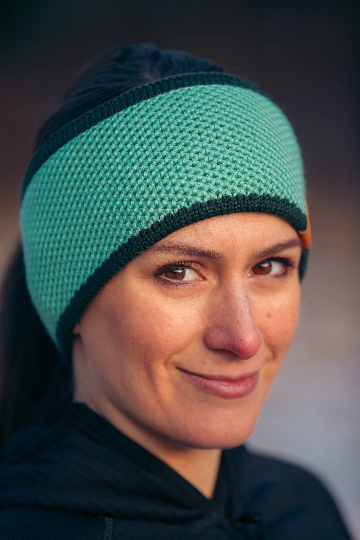 Mint Green Gestricktes Stirnband