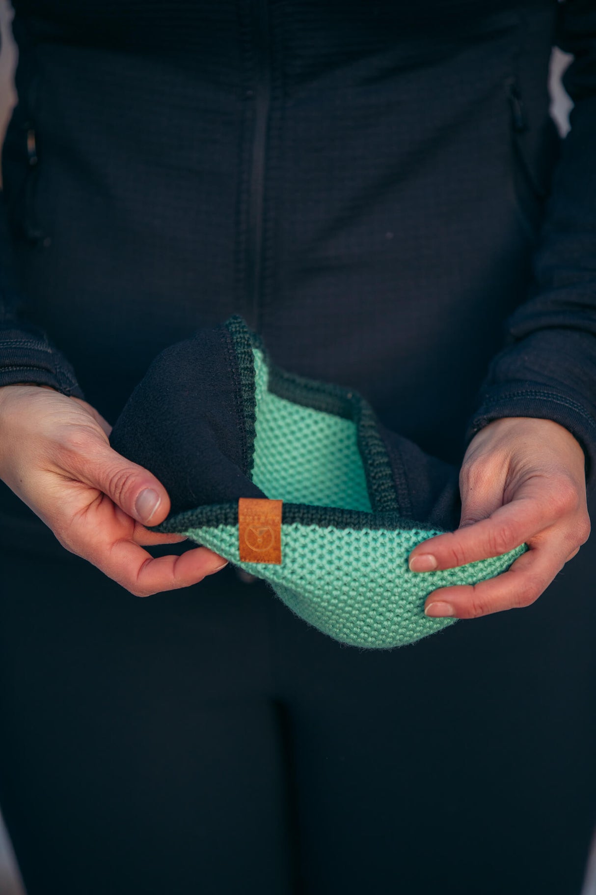 Mint Green Gestricktes Stirnband