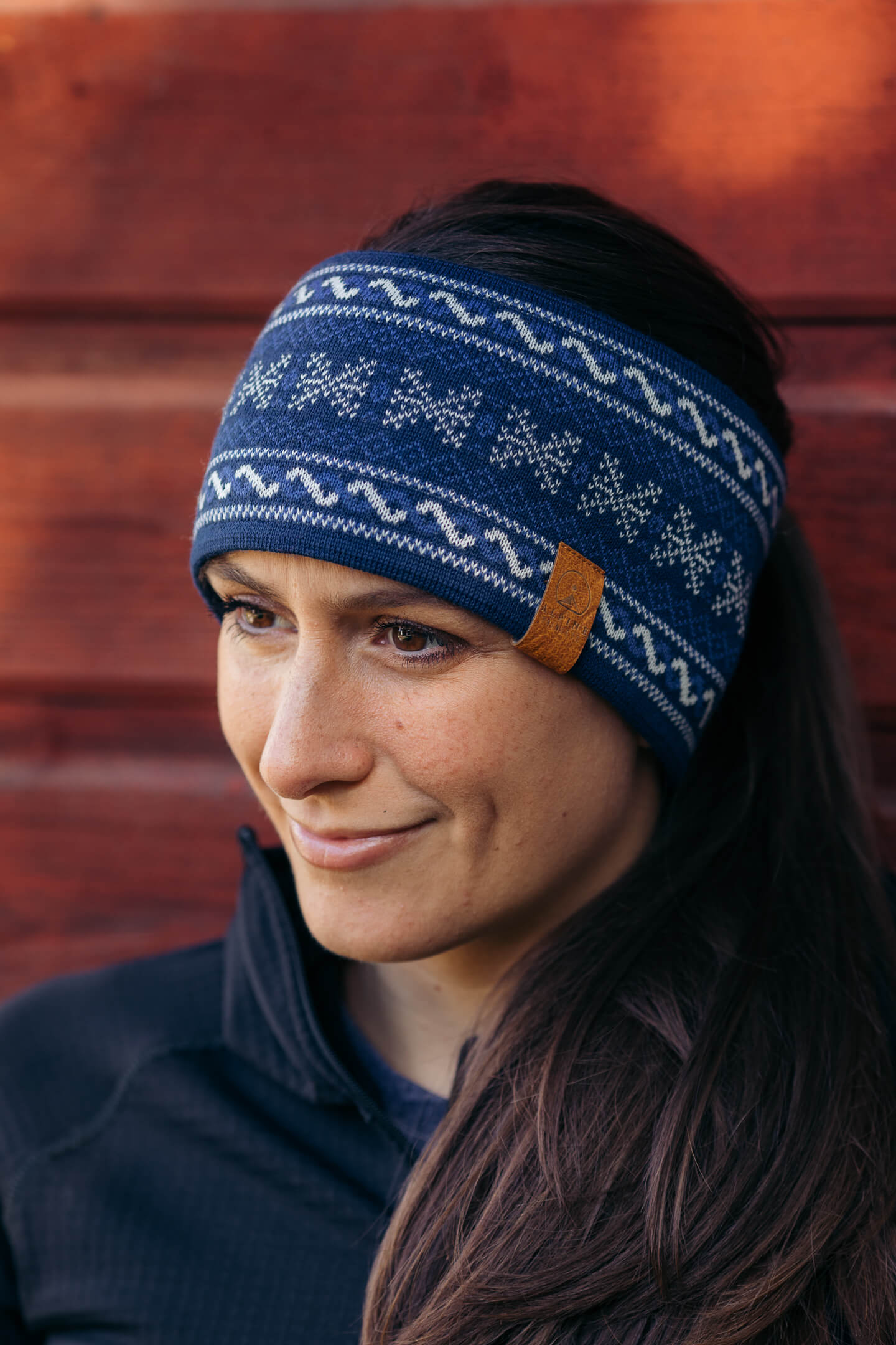 Abisko Knitted Headband Nordic Blue
