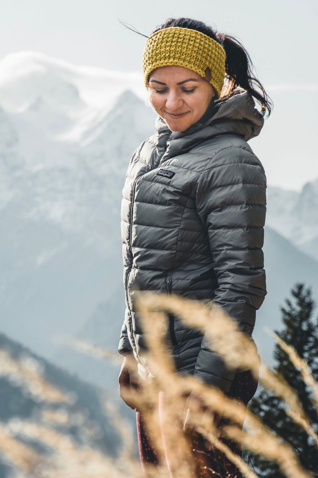 Larch Yellow Gestricktes Stirnband