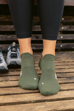 Summit Low Ankle Wandersocken - Moss Green