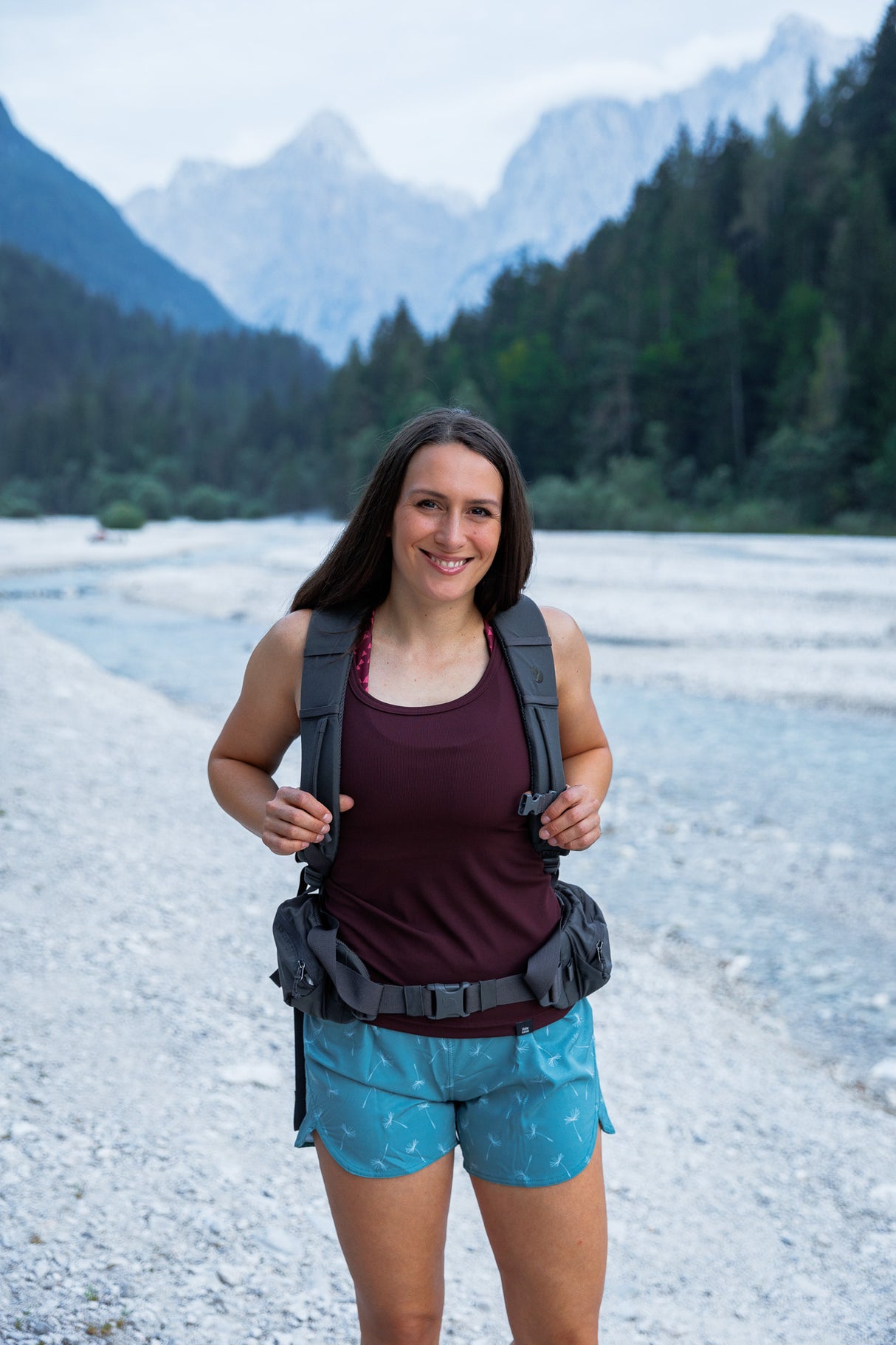 Aerial Ribbed Tank Top Chocolate