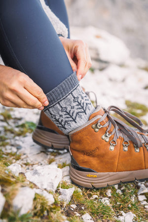 Abisko Wandersocken aus Merinowolle - Dawn