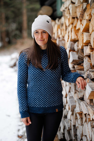 Seceda Knit Sweater - Arctic Blue