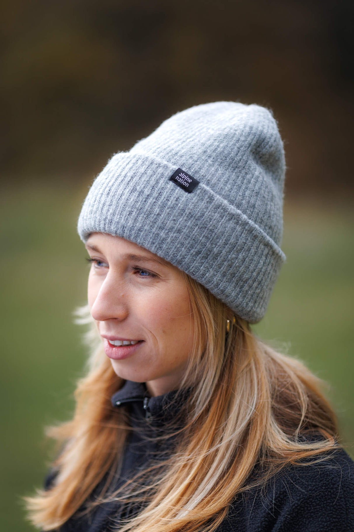 Cosy Cuffed Beanie - Stone Grey