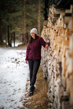 Sherpa Hoody Burgundy