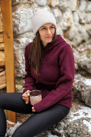 Sherpa Hoody Burgundy