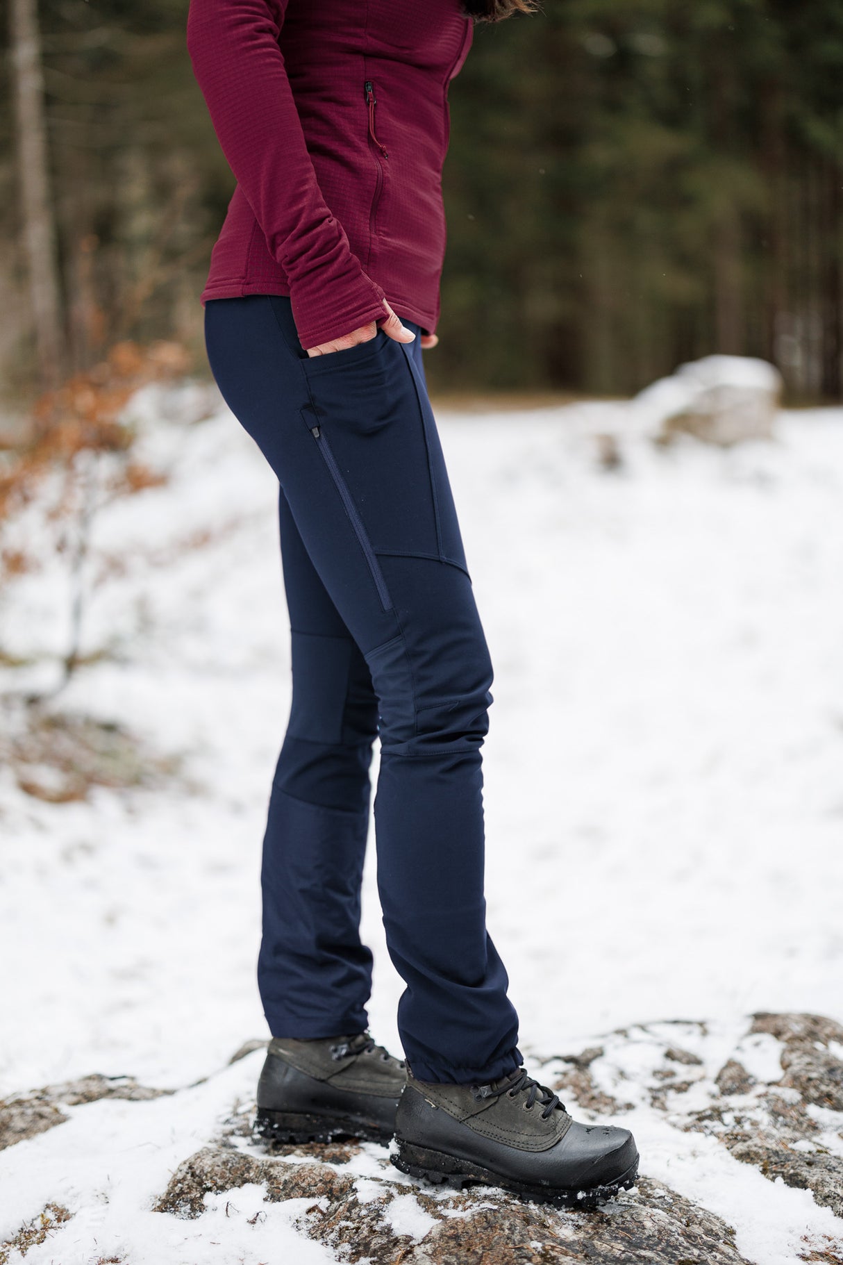 APEX Winter Pocket Leggings Navy