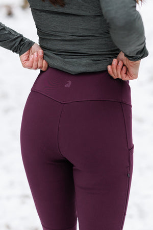 APEX Winter Pocket Leggings Mulberry