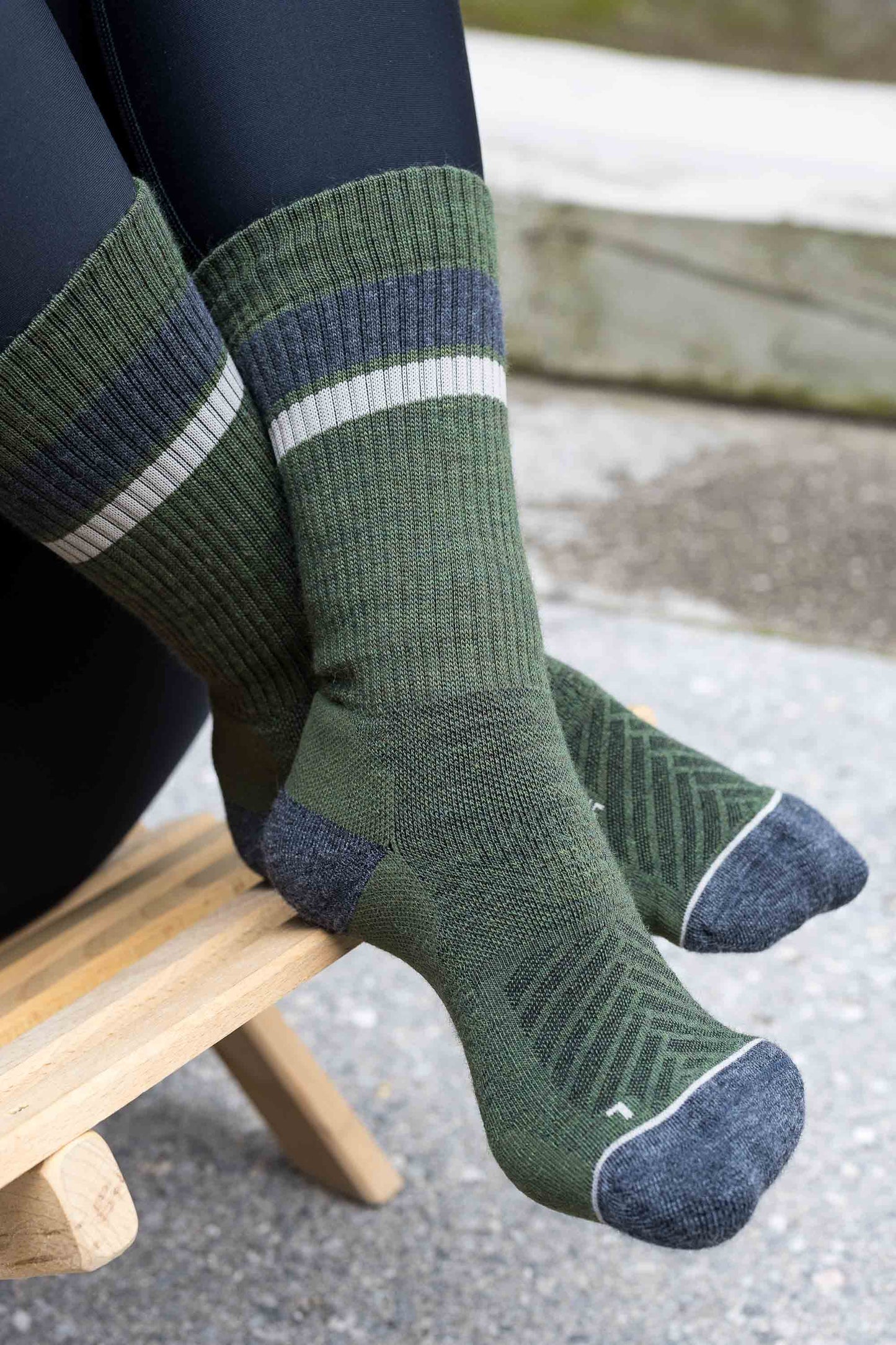 Abisko Merino Socks - Evergreen