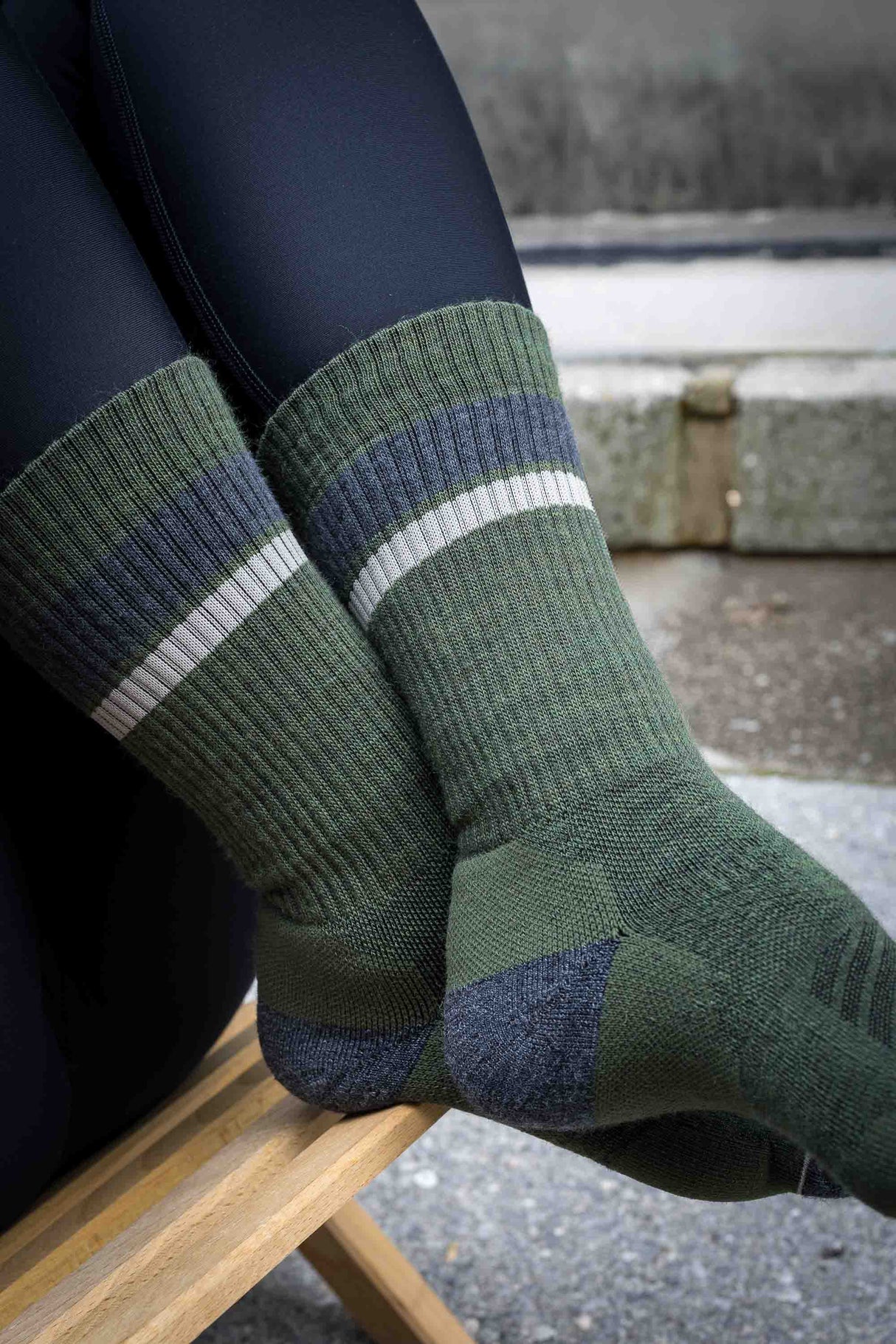 Abisko Merino Socks - Evergreen