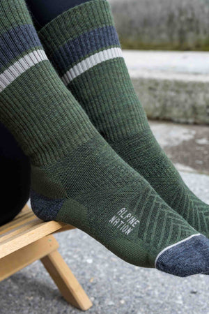 Abisko Merino Socks - Evergreen