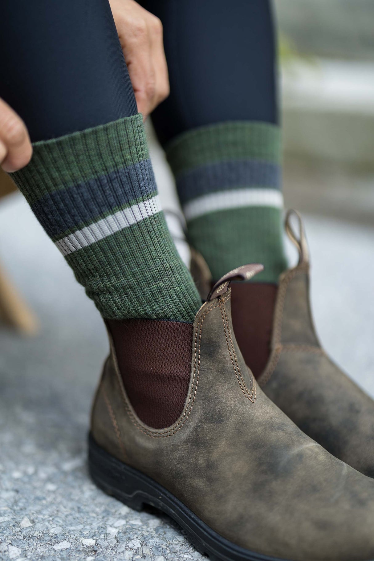 Abisko Merino Socks - Evergreen