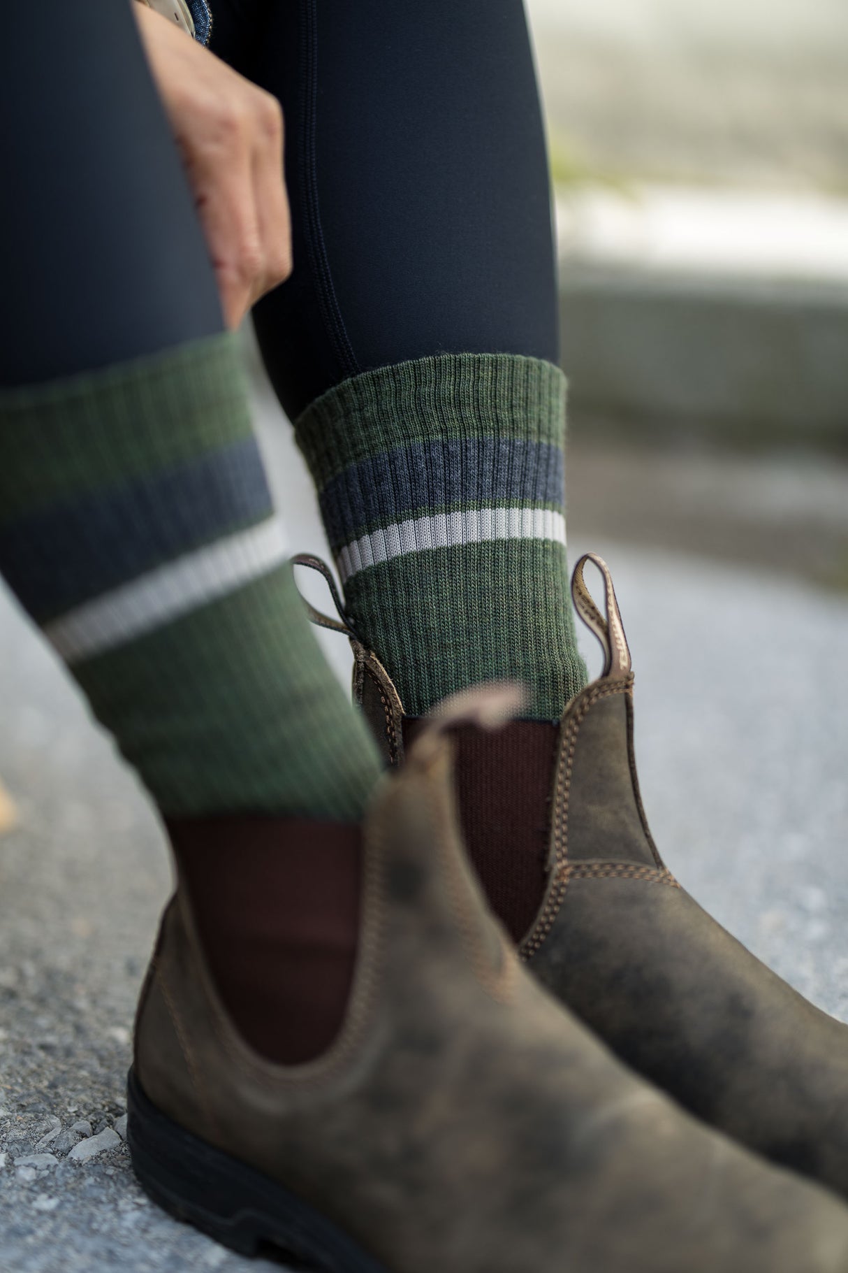 Abisko Merino Socks - Evergreen