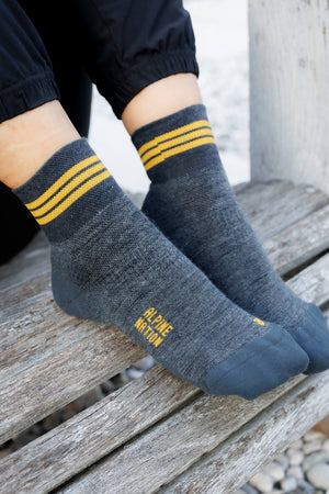 Seceda Light Merino Mid Crew Socks Marigold