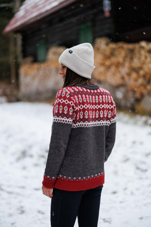 Svalbard Knit Sweater - Winterberry