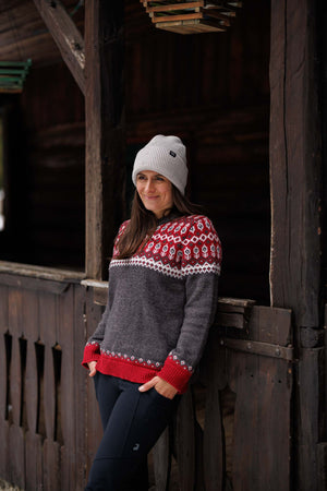 Svalbard Knit Sweater - Winterberry