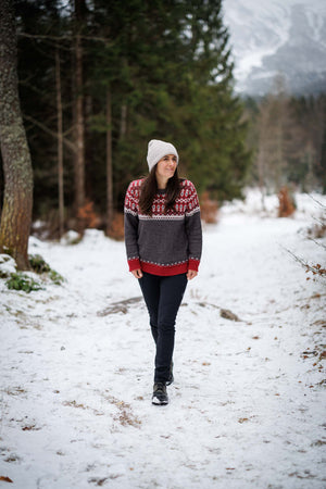 Svalbard Knit Sweater - Winterberry