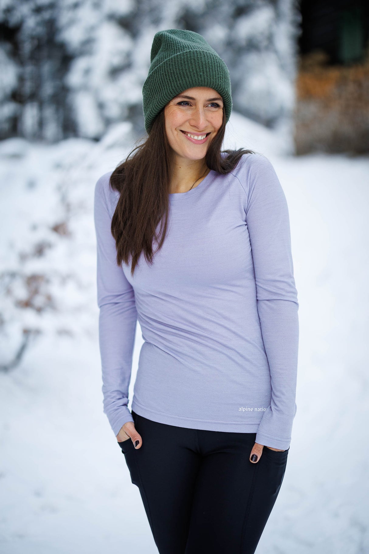 Merino Long Sleeve Tee Lilly