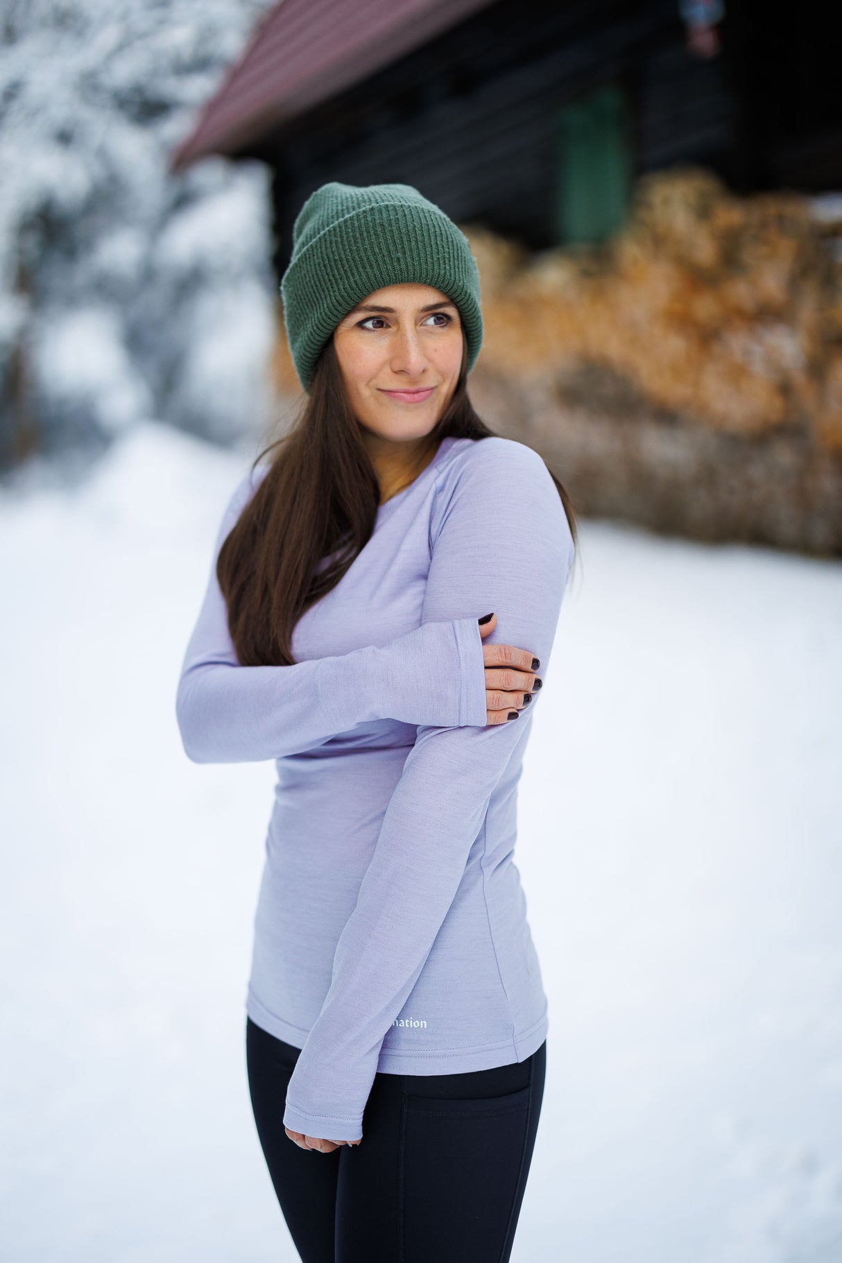 Merino Long Sleeve Tee Lilly