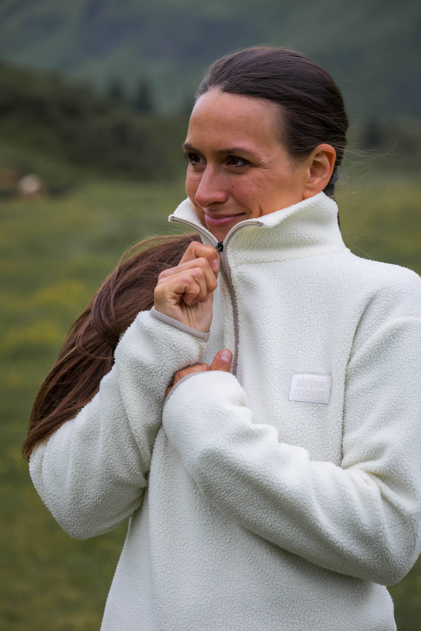 Atlas Fleece Sweater Ivory