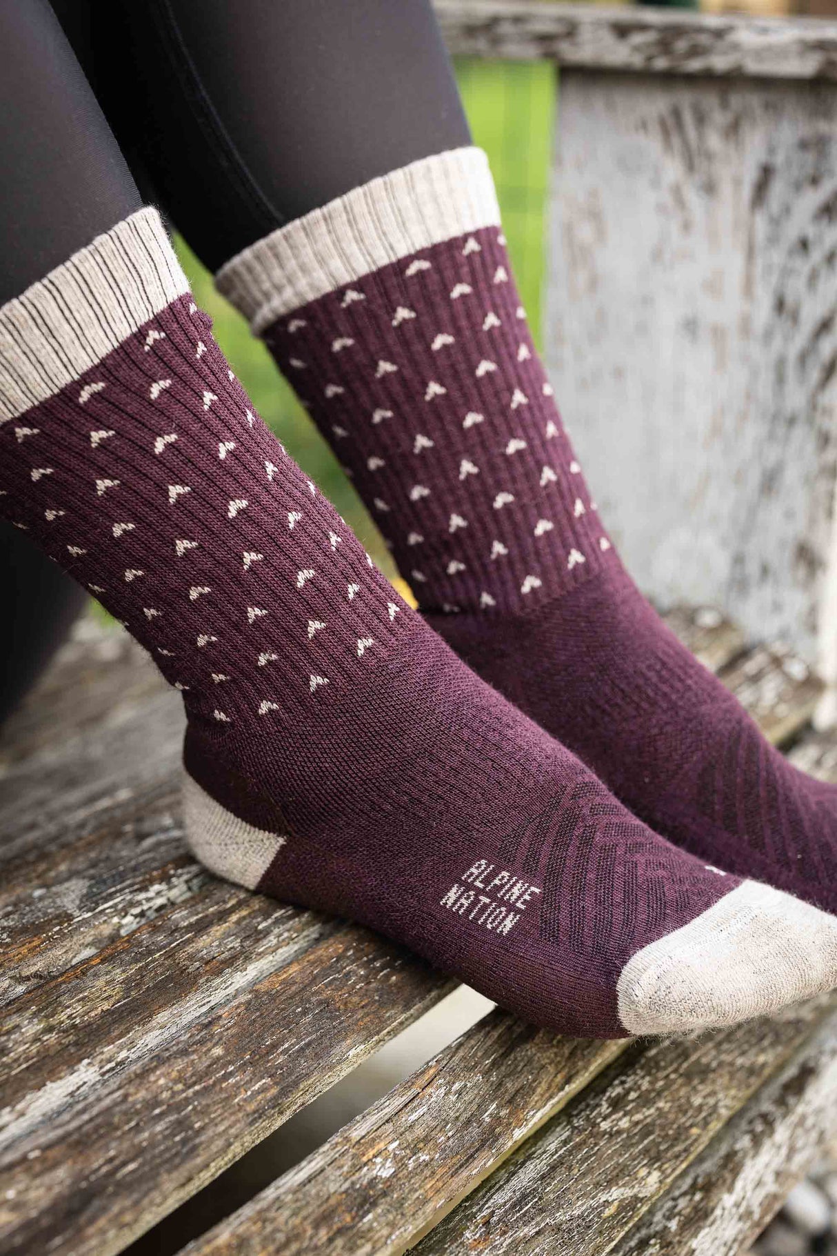 Abisko Merino Socks - Winterberry