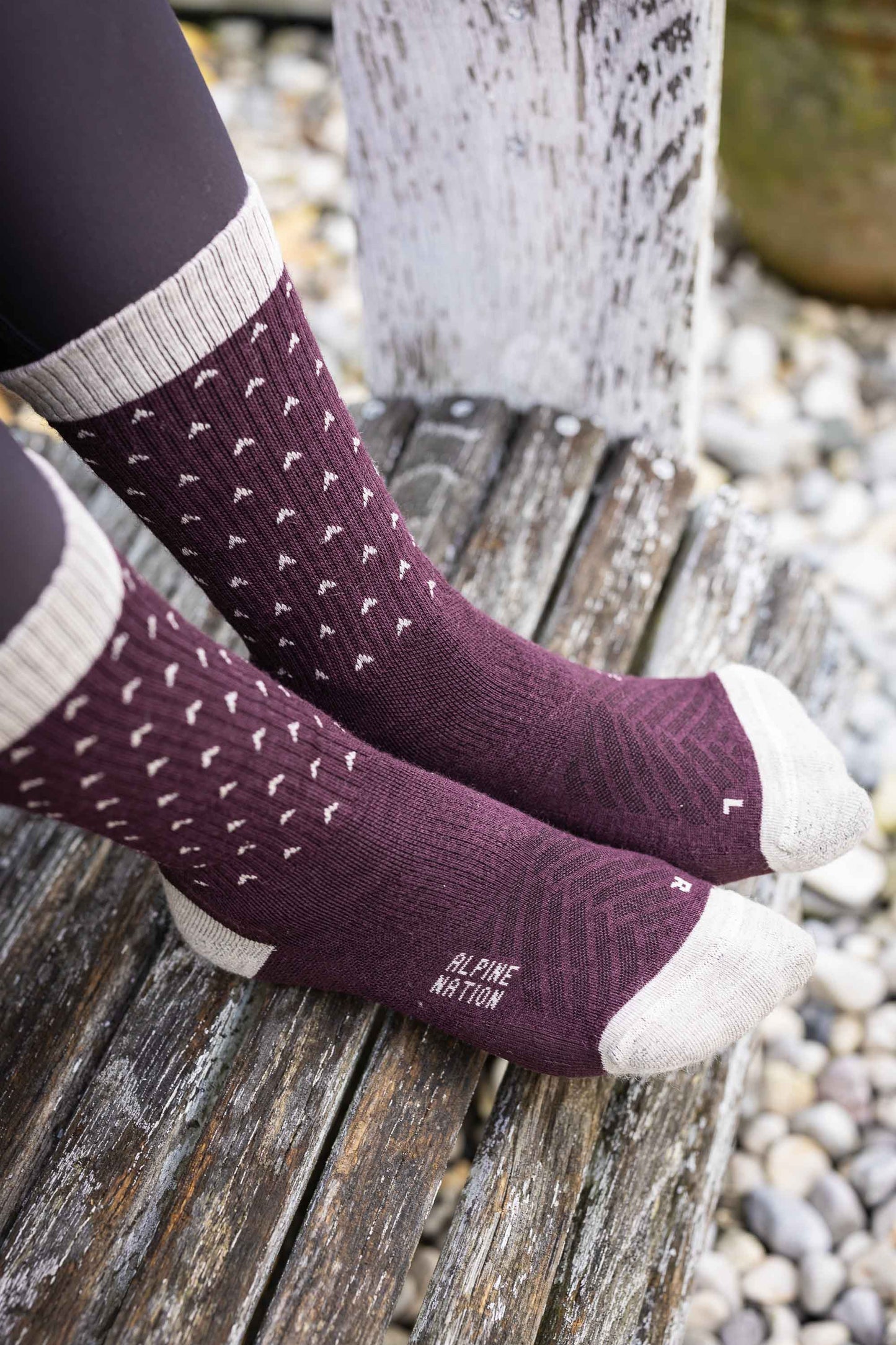 Abisko Merino Socks - Winterberry