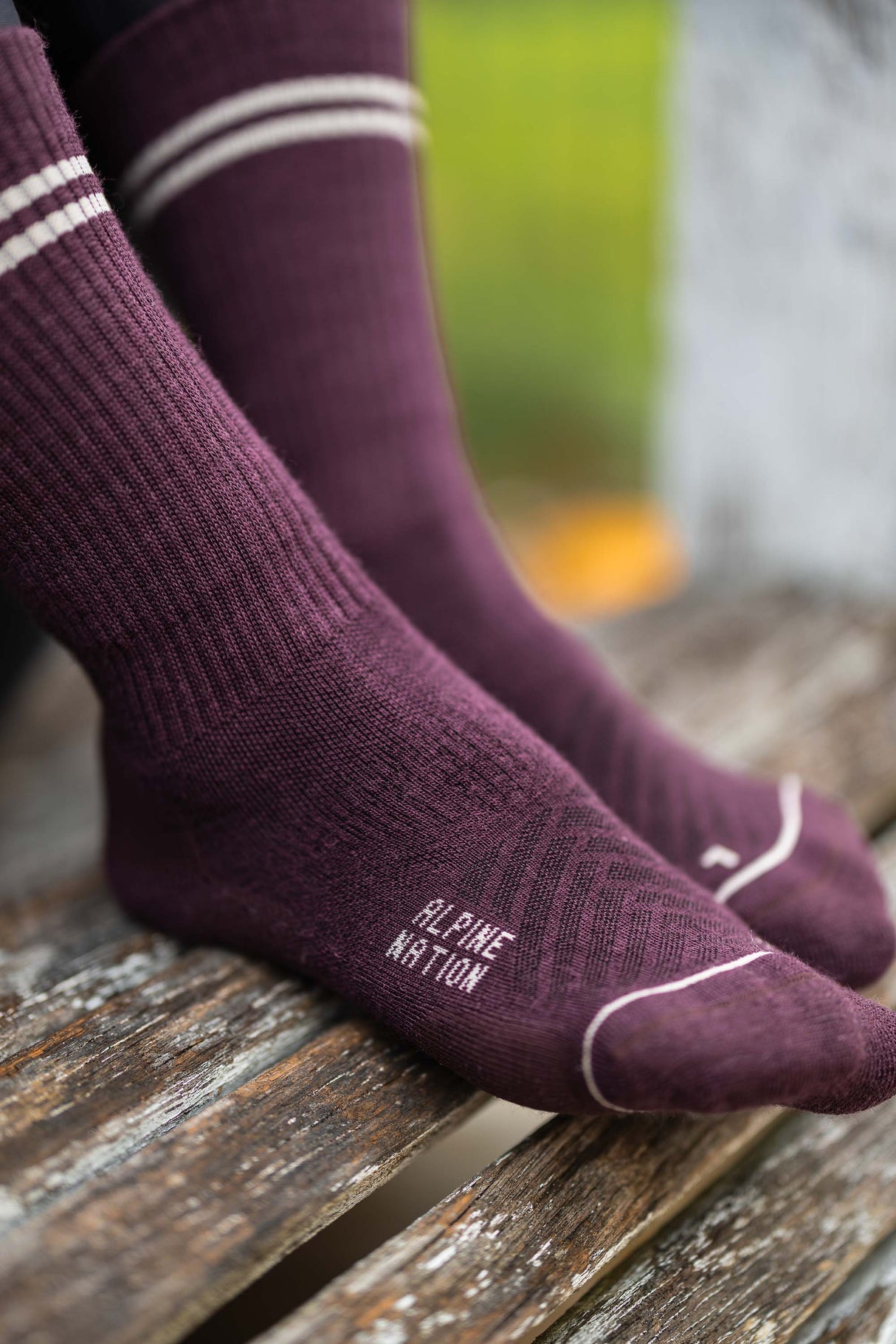 Abisko Merino Socks - Ruby