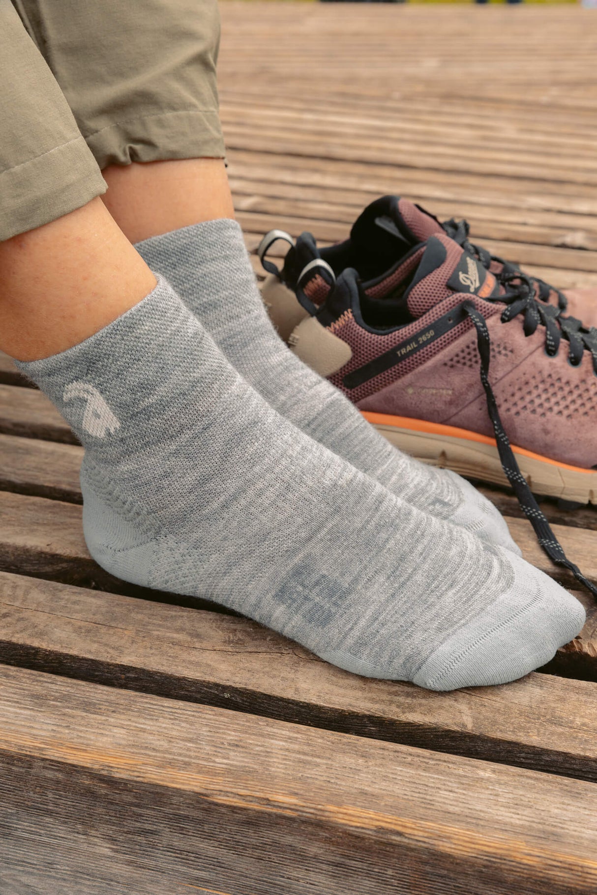 Seceda Light Merino Mid Crew Socks Sand