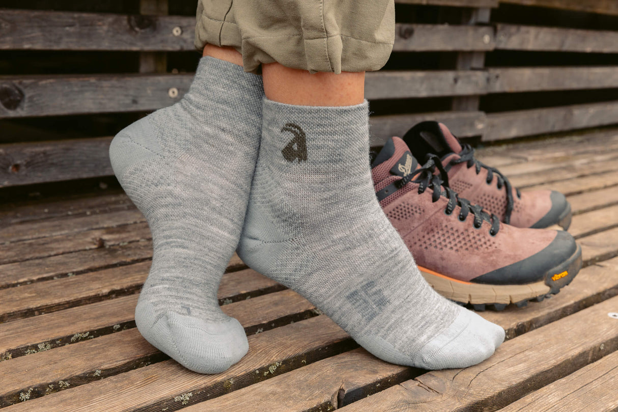 Seceda Light Merino Mid Crew Socks Khaki