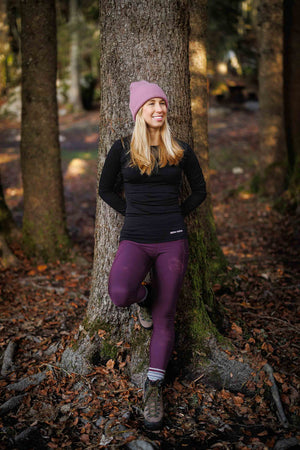 Rise Thermo Pocket Leggings Dark Plum