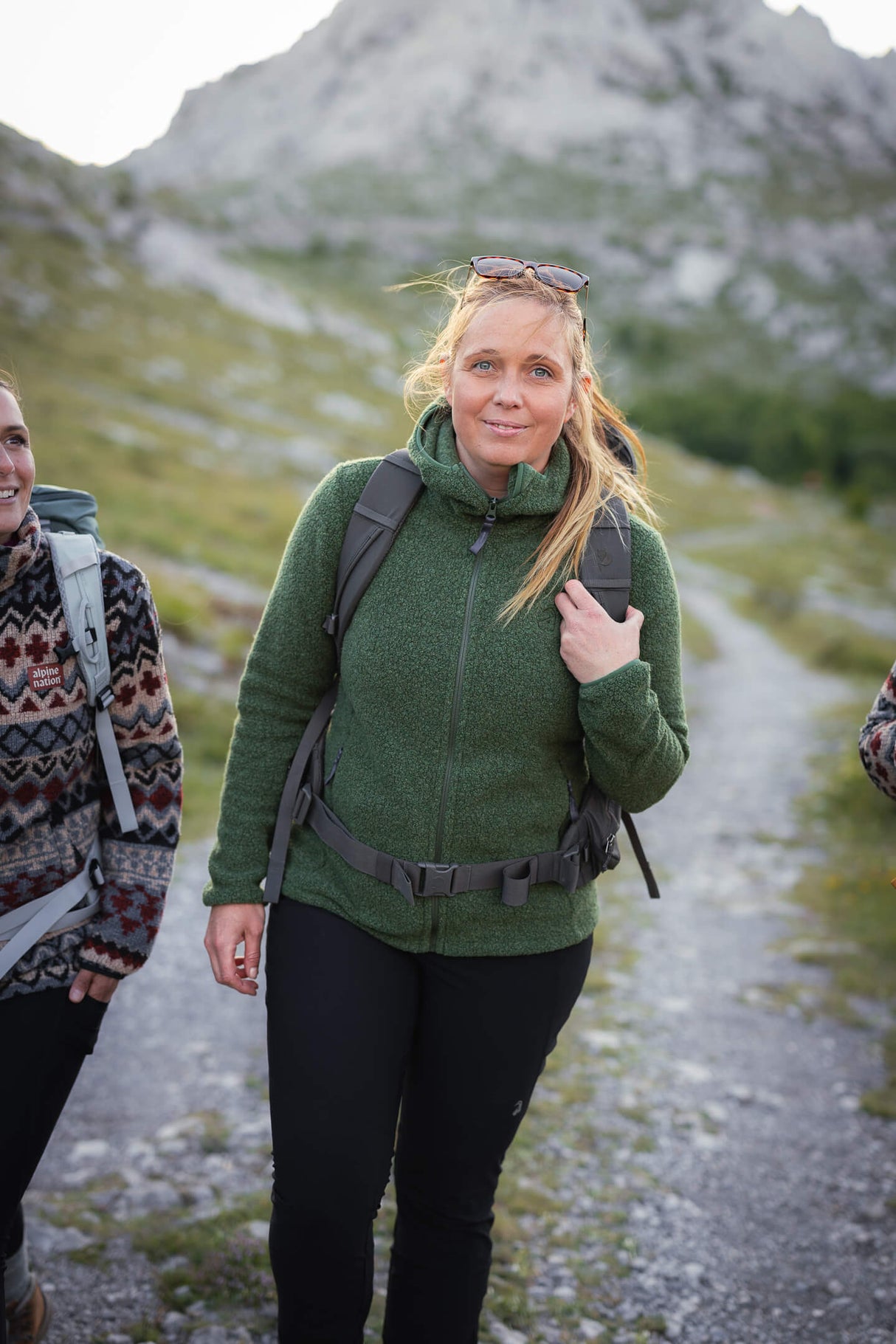 Alpine Wool Hoody Fern Green