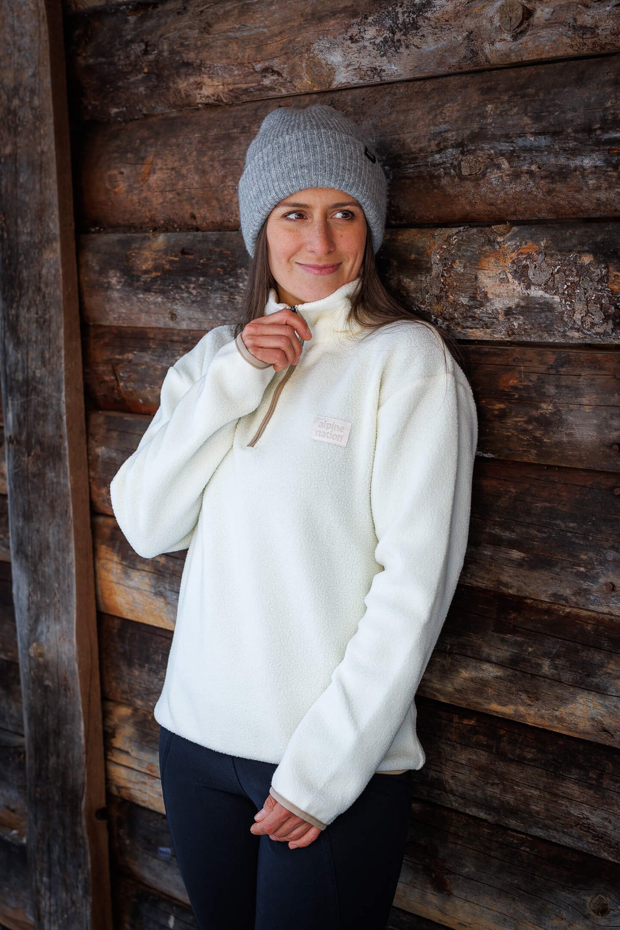 Atlas Fleece Sweater Ivory