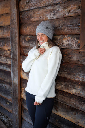 Atlas Fleece Sweater Ivory